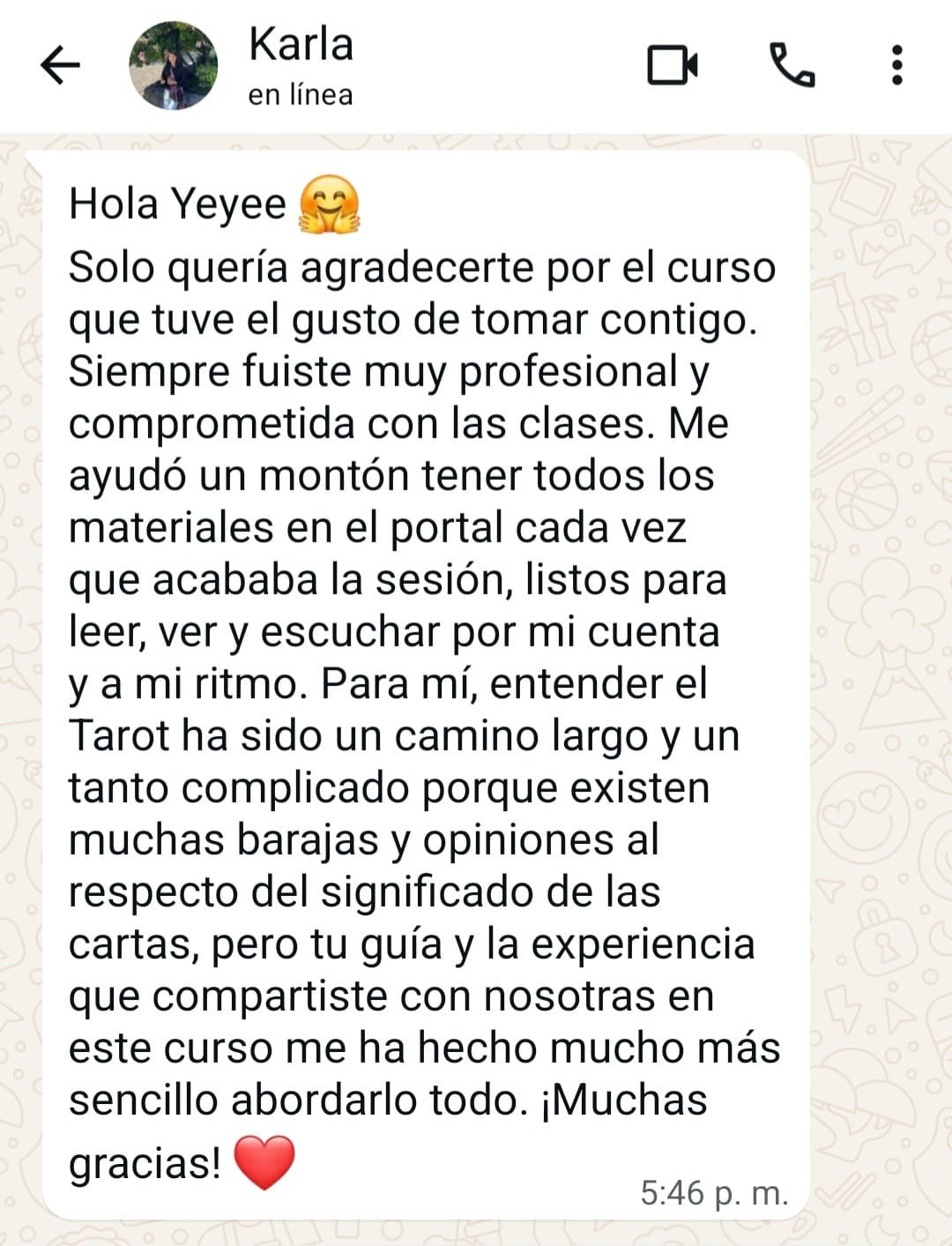 Opiniones de curso de tarot en linea tomado en Mistica raiz