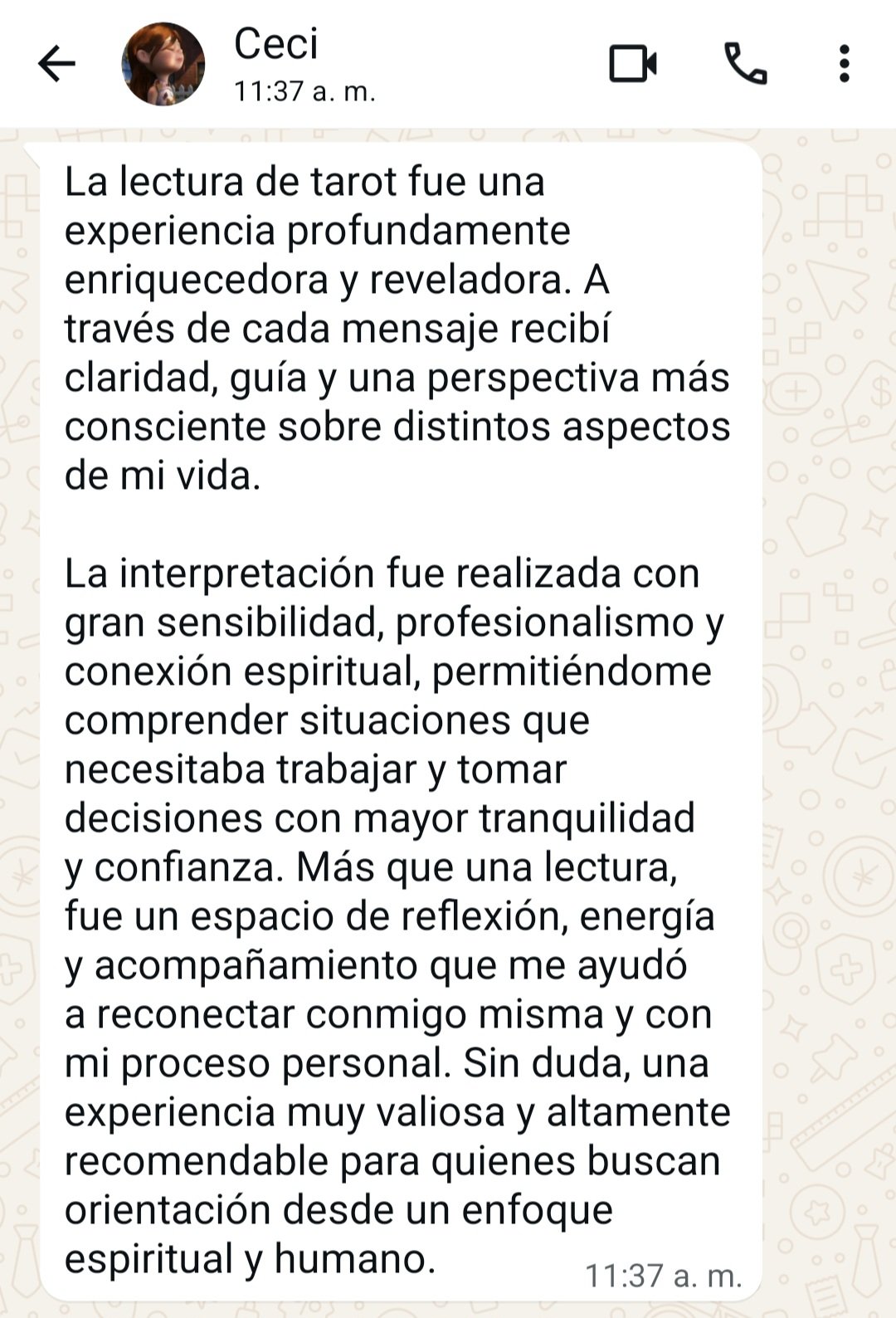 Opinión de Ceci de su lectura de tart en Mistica Raíz